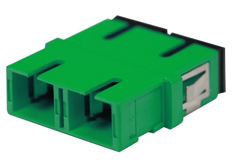 SC APC-SC APC Fiber Optic Adapter Duplex Single-mode Green No Flange (OASS-RFDRFD-NXD)
