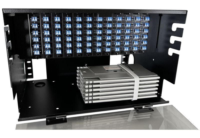 144 Fiber LC Adapter Multimode 6U RM-288 Rack Mount Splice/Termination Panel (SPP4-LDCLDC-6ST)