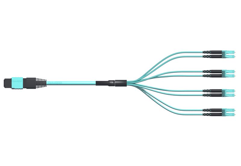 OptoSpan ETLC-FM408NXR01 OM4 Low Loss MTP Breakout Cable