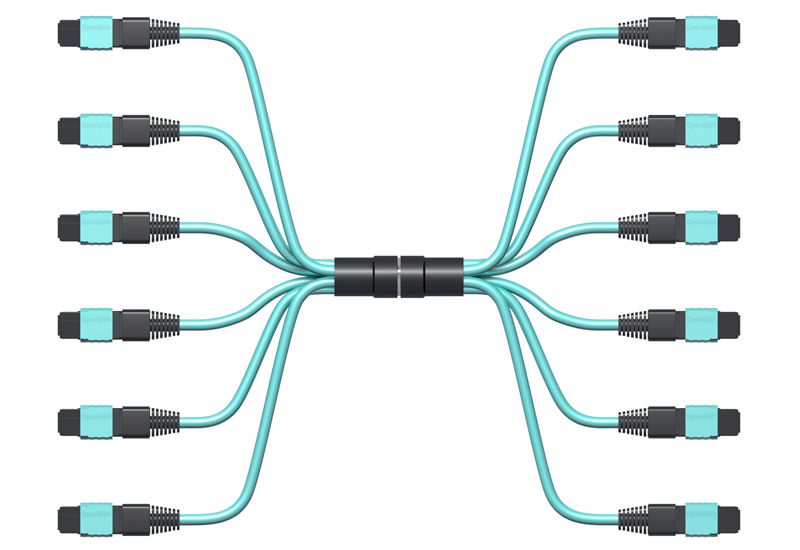 OptoSpan PHPH-KM472NXRCL OM4 100G MPO Connector (24F) Fiber Cable