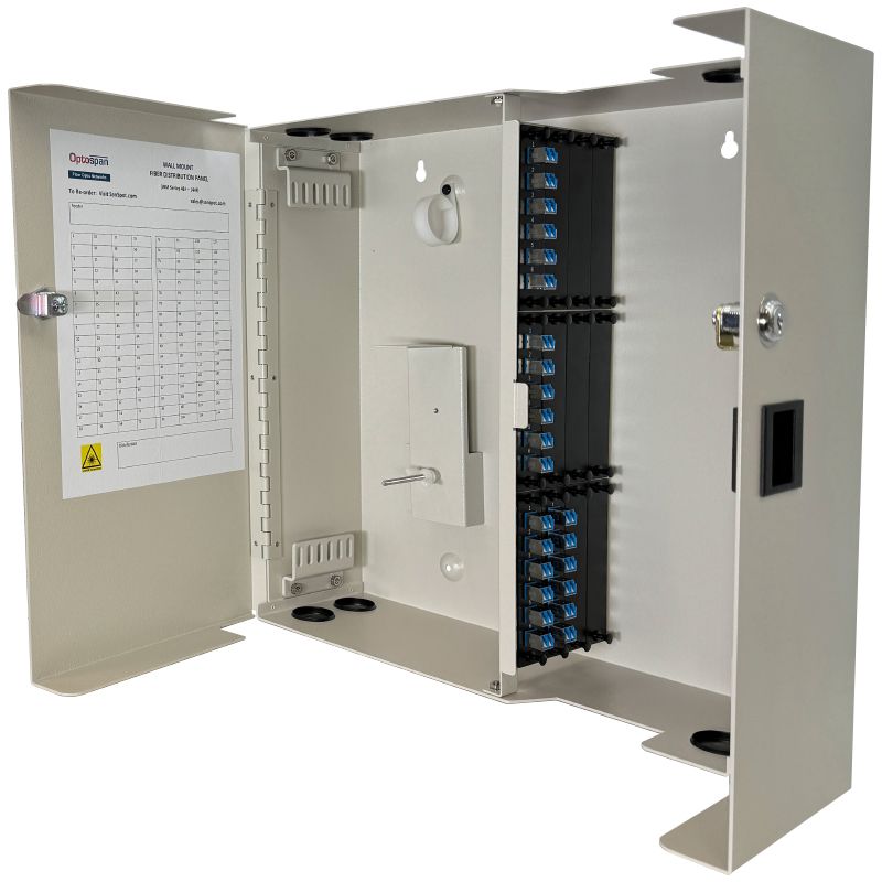 48 Fiber LC Adapter Multimode WM-144 Wall Mount Patch Panel (WPP4-LDWLDW-4XT)