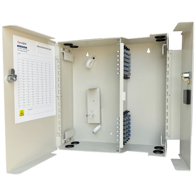 96 Fiber LC Adapter Single-mode WM-96 Wall Mount Patch Panel (WPP9-LDBLDB-2XT)
