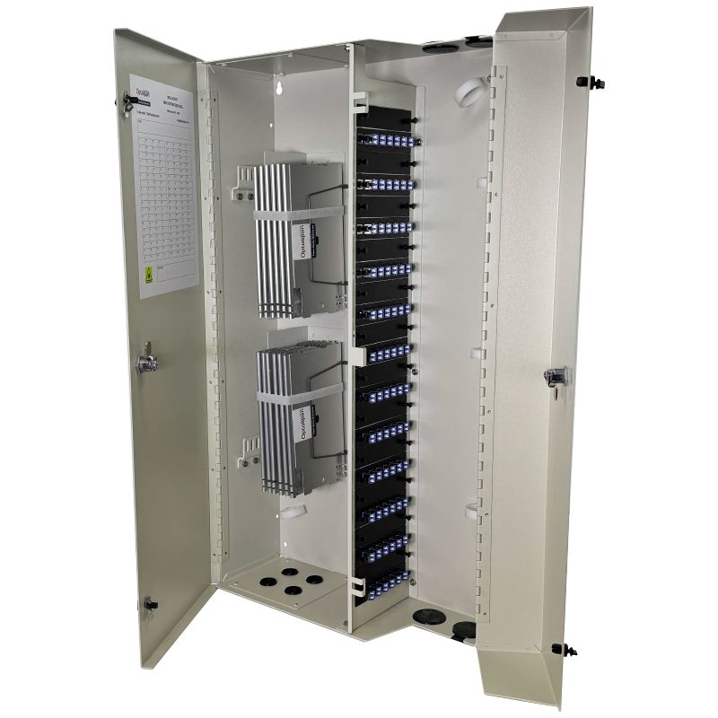 144 Fiber LC Adapter Single-mode WM-288 Wall Mount Splice/Termination Panel (WPP9-LDCLDC-6ST)