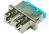 SC-LC Fiber Optic Adapter Duplex Multimode (OM3/OM4) Aqua Full Flange (OAS3-SFDLFS-FXD)