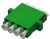 Fiber Optic Adapter LC APC Single-mode Quad Full Flange