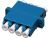 Fiber Optic Adapter LC Single-mode Quad Full Flange