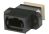 MPO-MPO Fiber Optic Adapter  Multimode/Single-mode (Key-up to Key-down)  Black Full Flange (OASX-QFSQFS-FAD)