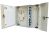 12 Fiber SC Adapter Multimode WM-48 Wall Mount Splice/Termination Panel