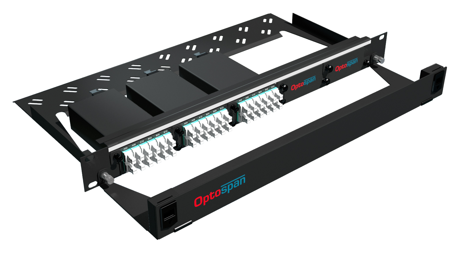 72 Port Fiber Optic Patch Panel 1U Multimode OM4 MTP-LC (EPM4-LDAVZH-1AT)