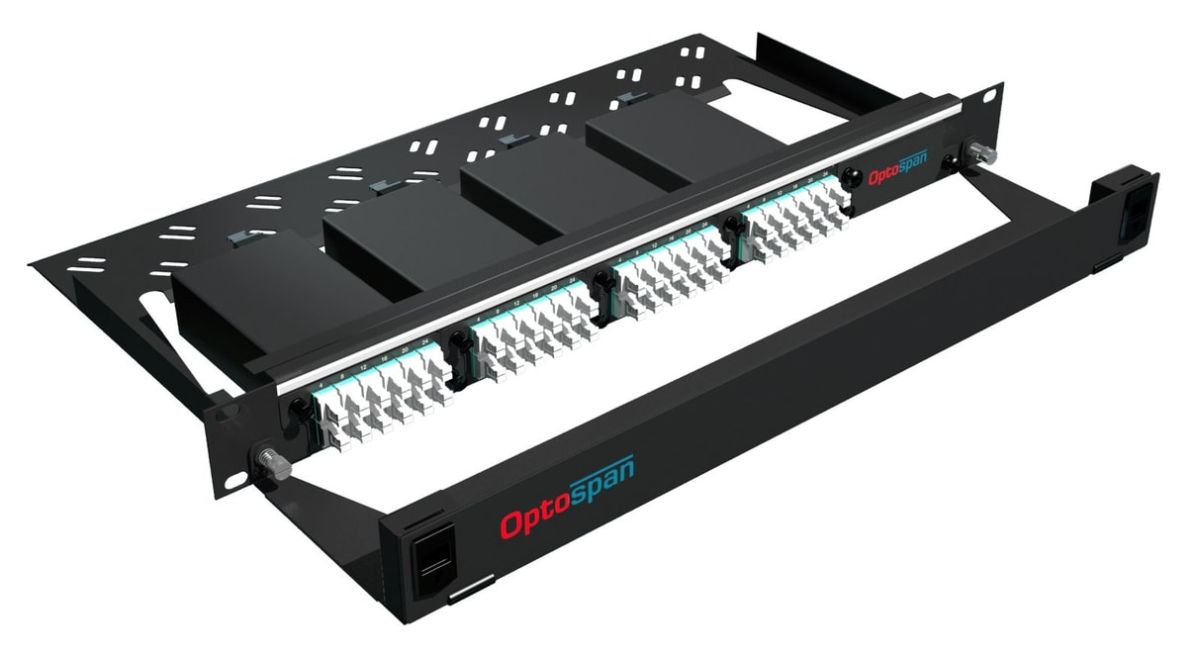 96 Port High Density Fiber Optic Patch Panel 1U Multimode 24F MTP-LC (EPM4-LDBVWQ-1AT)