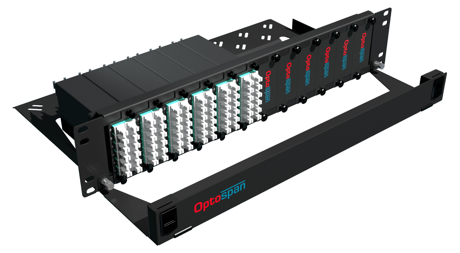 144 Port High Density Fiber Optic Patch Panel 2U Multimode 24F MTP-LC (EPM4-LDCVWH-2AT)