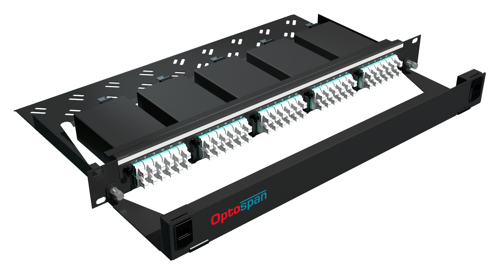 120 Port High Density Fiber Optic Patch Panel 1U Multimode 24F MTP-LC (EPM4-LDJVWI-1AT)