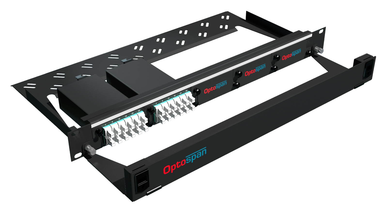48 Port High Density Fiber Optic Patch Panel 1U Multimode 24F MTP-LC (EPM4-LDWVWD-1AT)