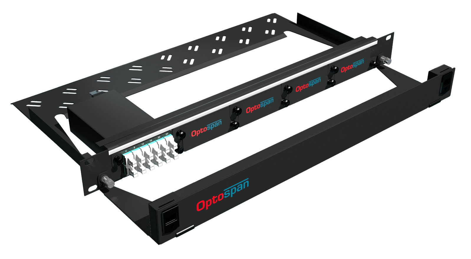 24 Port High Density Fiber Optic Patch Panel 1U Multimode 24F MTP-LC (EPM4-LDZVWS-1AT)