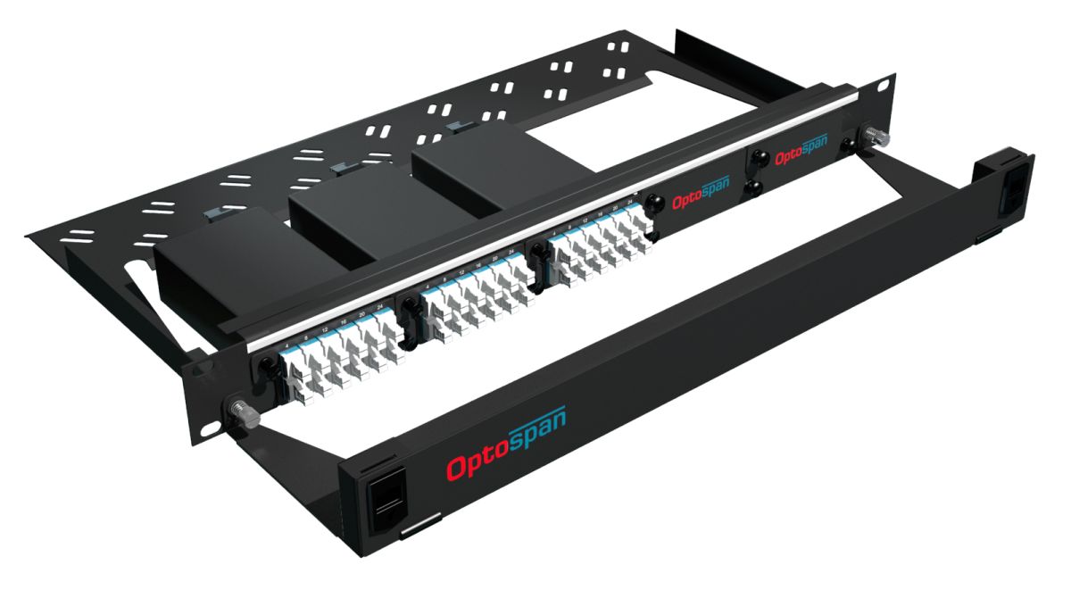 72 Port High Density Fiber Optic Patch Panel 1U Single mode 24F MTP-LC (EPM9-LDAVWR-1AT)
