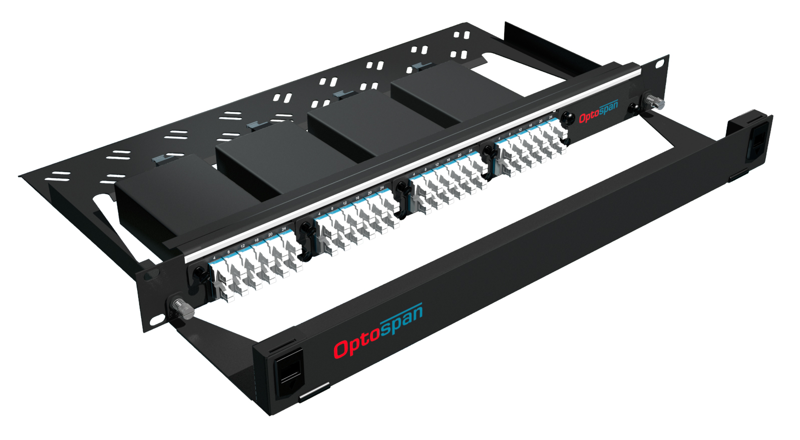 96 Port High Density Fiber Optic Patch Panel 1U Single mode 24F MTP-LC (EPM9-LDBVWQ-1AT)