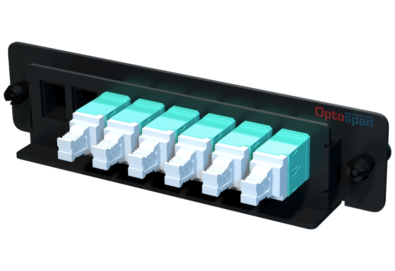 12 LC Multimode LGX Fiber Adapter Panel - High Density