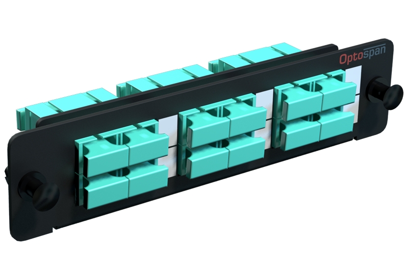 12 Port SC LGX Fiber Patch Panel 1U Rack Mount Multimode