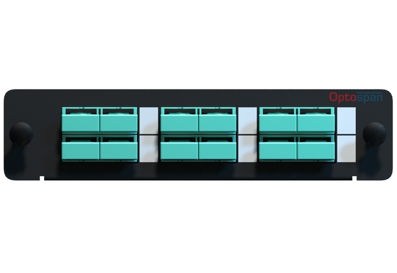 12 SC Multimode LGX Fiber Adapter Panel - High Density