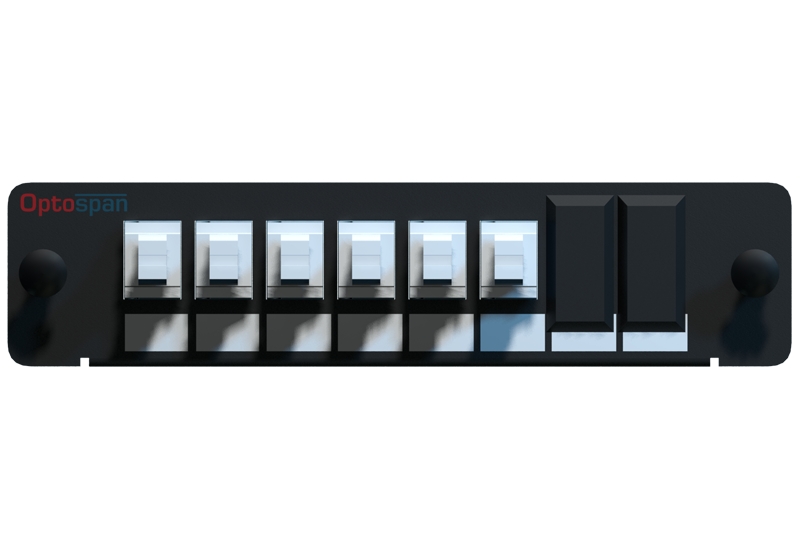 12 LC Single mode LGX Fiber Adapter Panel - High Density