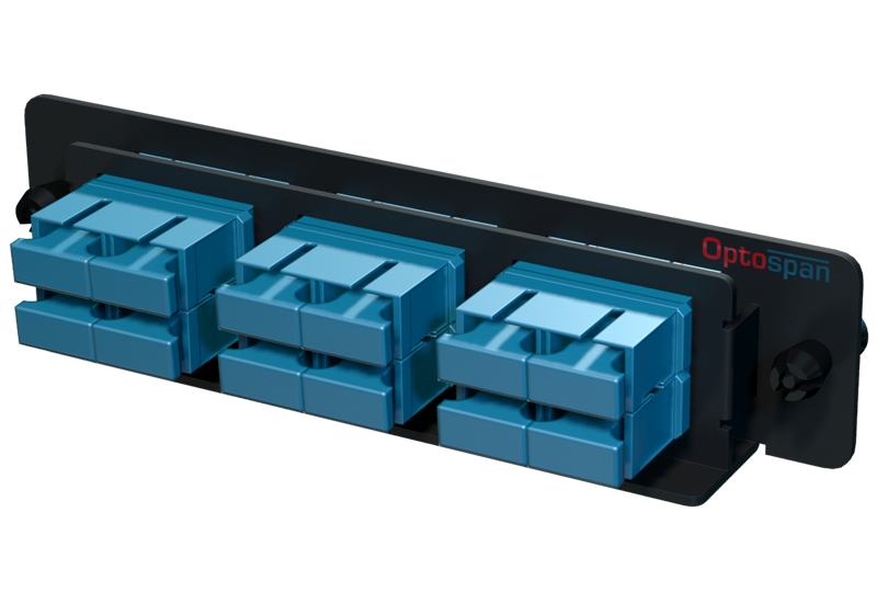 12 SC Single mode LGX Fiber Adapter Panel - High Density