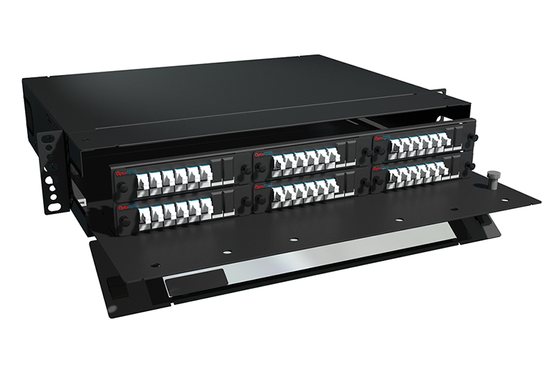 72 Port LGX Fiber Patch Panel LC 2U Rack Mount Single mode (HPP9-LDAX00-2XF)