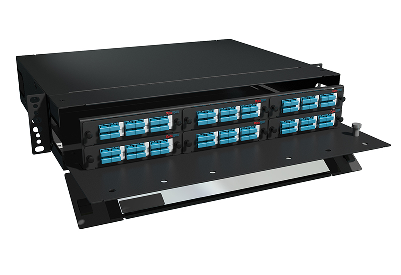 72 Port LGX Fiber Patch Panel SC 2U Rack Mount Single mode (HPP9-SDAX00-2XF)