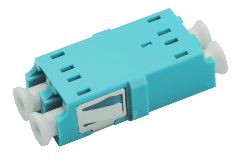 Fiber Optic Adapter LC Multimode (OM3/OM4) Duplex No Flange