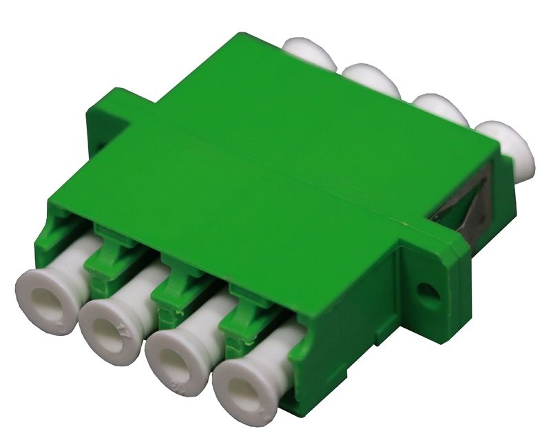 Fiber Optic Adapter LC APC Single-mode Quad Full Flange