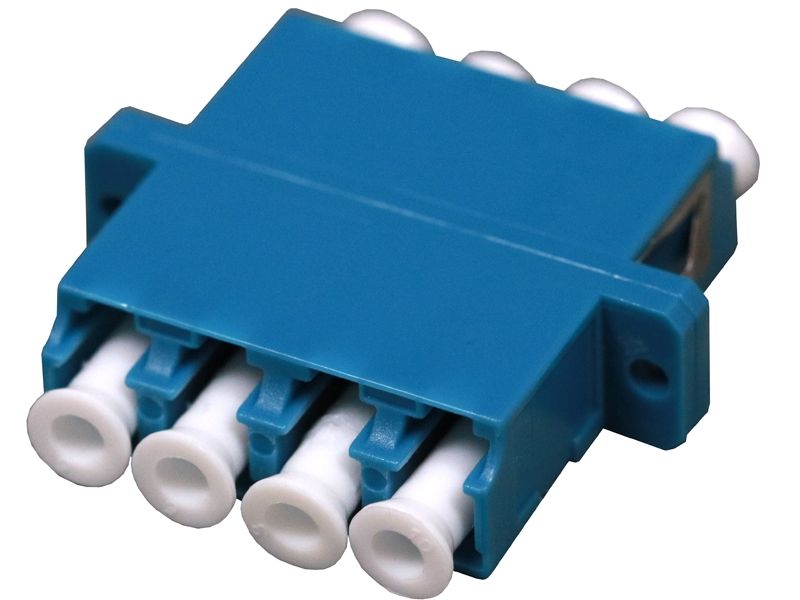 Fiber Optic Adapter LC Single-mode Quad Full Flange