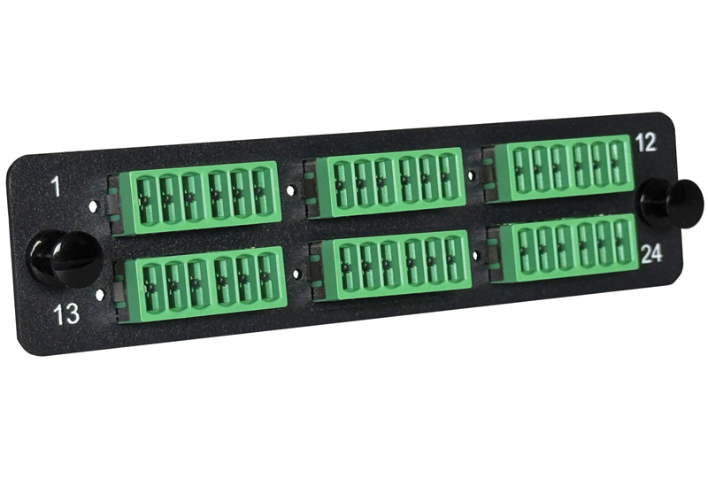 432F MMC Single-mode Blue Adapter Panel with IP5x Automatic Dust Shield - Select Series (SLP9-JCHJCH-SK1)