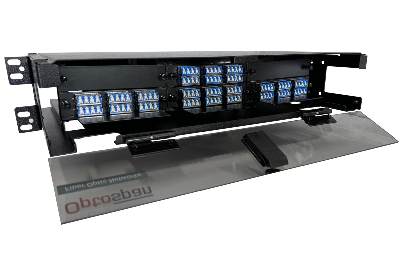 96 Fiber LC Adapter Multimode 2U RM-72 Rack Mount Patch Panel (SPP4-LDBLDB-2XT)