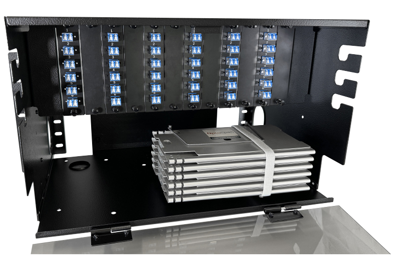 72 Fiber LC Adapter Single-mode 6U Rack Mount Splice/Termination Panel 72 Fiber LC Adapter Single-mode 6U Rack Mount Splice/Termination Panel