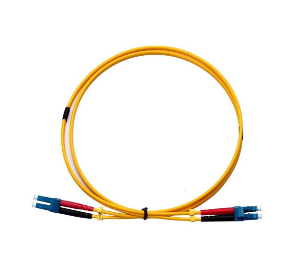 Plenum Fiber Optic Cable, Duplex, LC-LC, Single-mode, 75 Meter