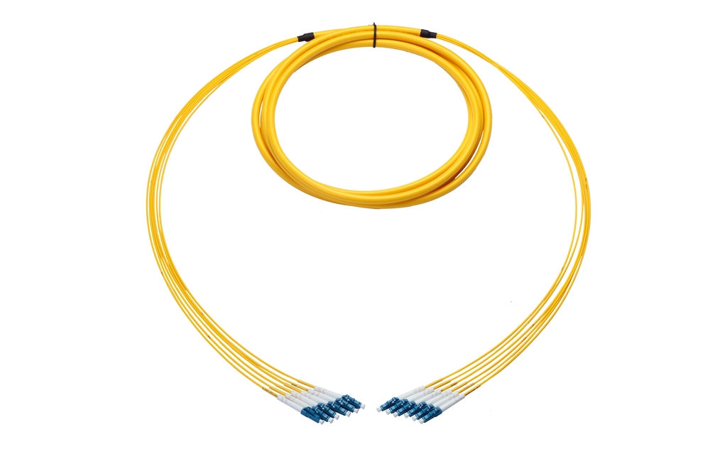 2 Meter Plenum Breakout Cable, 6 Core, Single-mode, LC-LC
