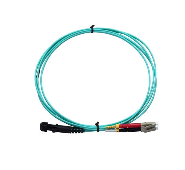 OM3 Fiber Optic Cable, Duplex, MTRJ-LC, Multimode, 6ft