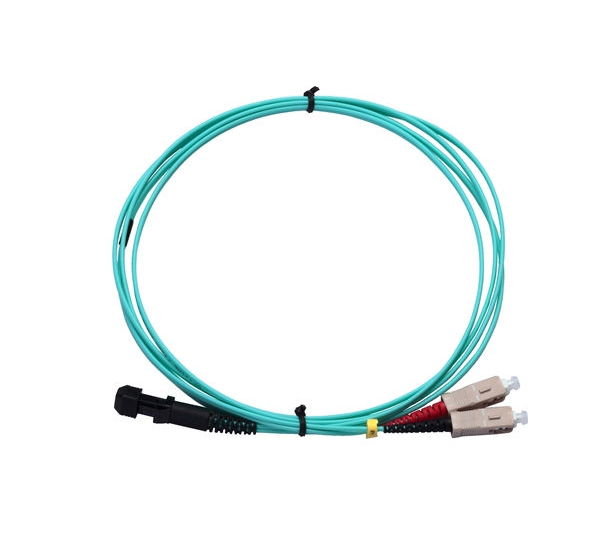 Multimode Plenum Fiber Cable, Duplex, 25 Meter, MTRJ-SC
