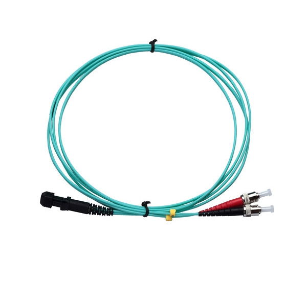 Plenum Fiber Optic Cable, Duplex, MTRJ-ST, Multimode, 25 Meter