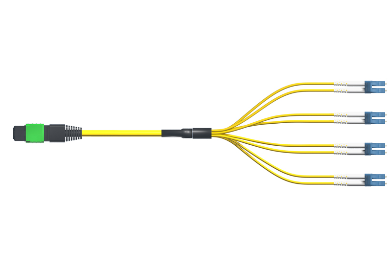 Plenum MTP Fanout Cable 8-Fiber Single-mode 1 Meter