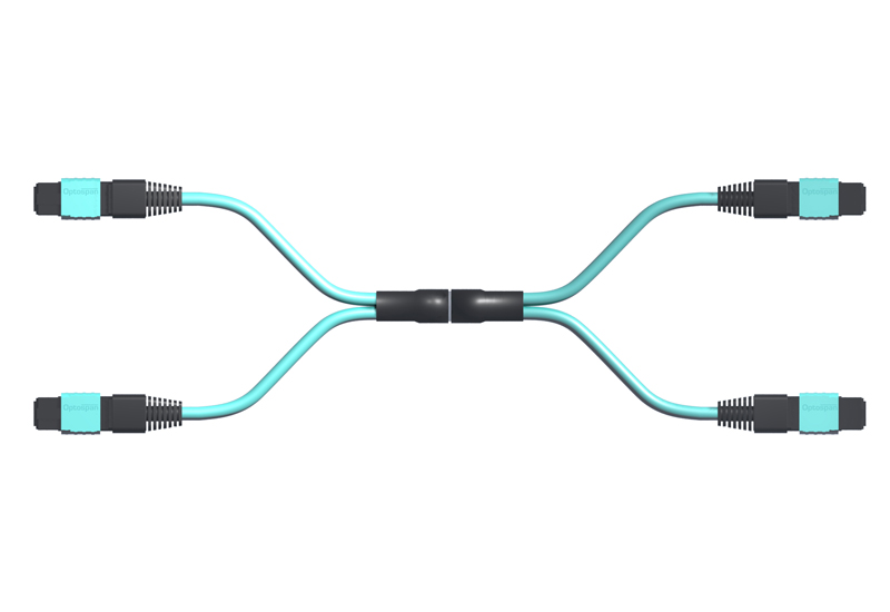 MPO Armored Cable 24-Fiber Multimode 400ft