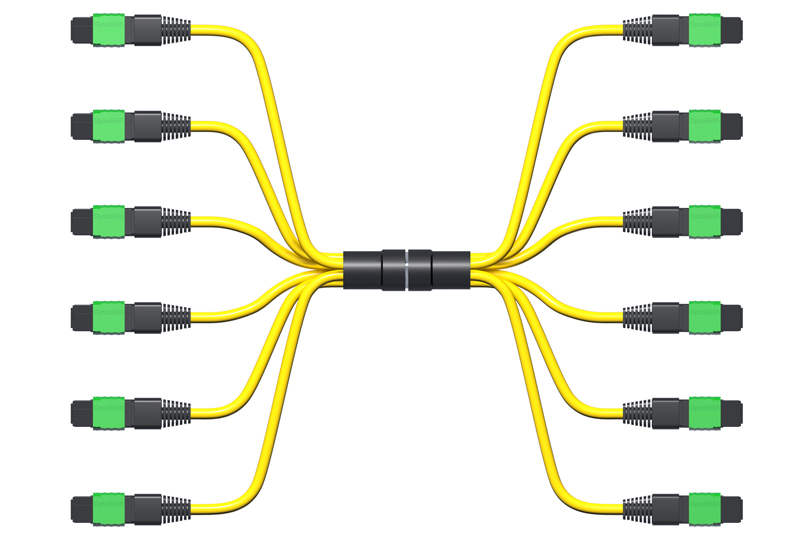 Single-mode MPO Cable, 72 Strand, 3ft Single-mode MPO Cable, 72 Strand, 3ft