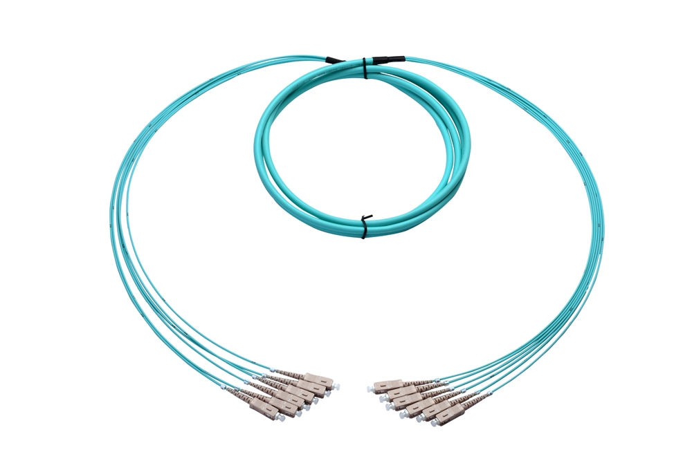 2 Meter Plenum Breakout Cable, 6 Core, Multimode, SC-SC