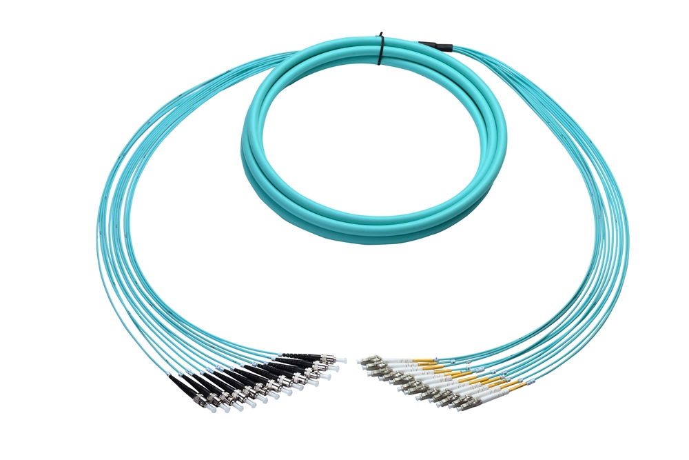 6ft Breakout Cable, 12 Core, Multimode, ST-LC