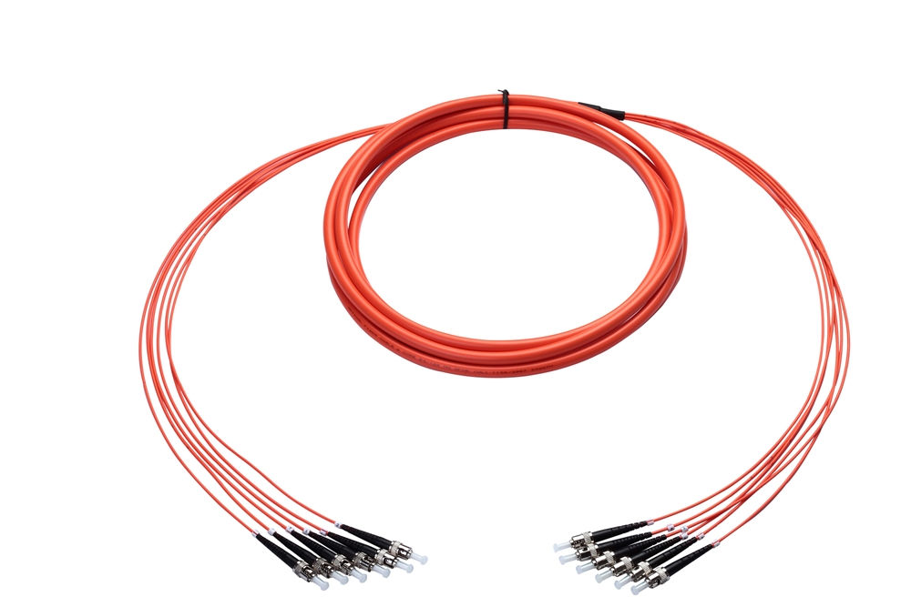 Plenum Fan-Out Cable 2 Meter 6-Fiber Multimode ST-ST