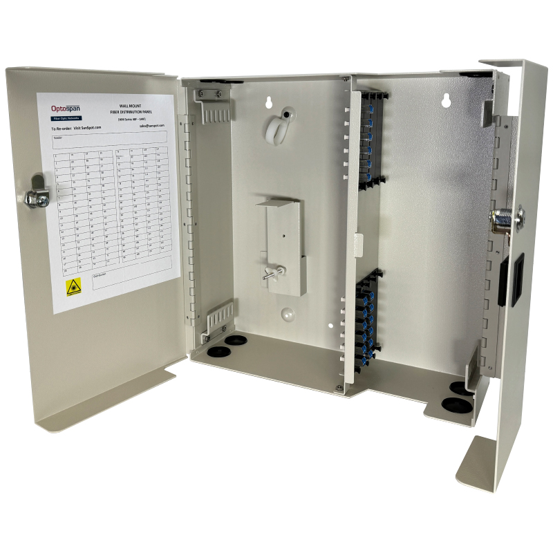 36 Fiber LC Adapter Multimode WM-96 Wall Mount Splice/Termination Panel (WPP4-LDVLDV-2ST)