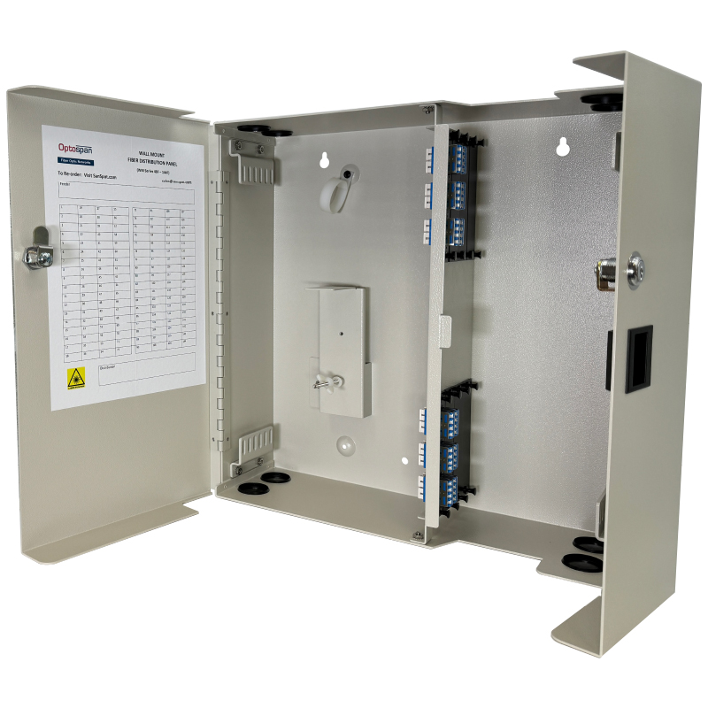 48 Fiber LC Adapter Multimode WM-96 Wall Mount Patch Panel (WPP4-LDWLDW-2XT)