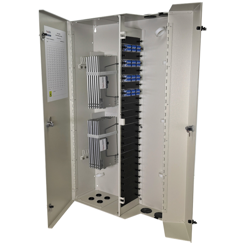 96 Fiber LC Adapter Single-mode WM-288 Wall Mount Splice/Termination Panel (WPP9-LDBLDB-6ST)