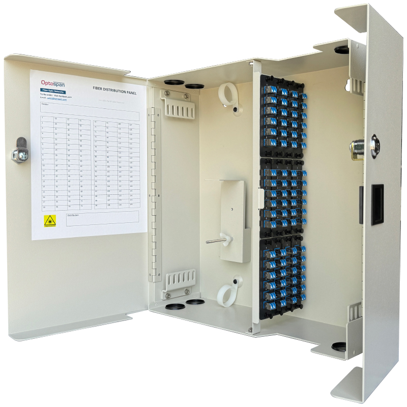 144 Fiber LC Adapter Single-mode WM-144 Wall Mount Patch Panel (WPP9-LDCLDC-4XT)