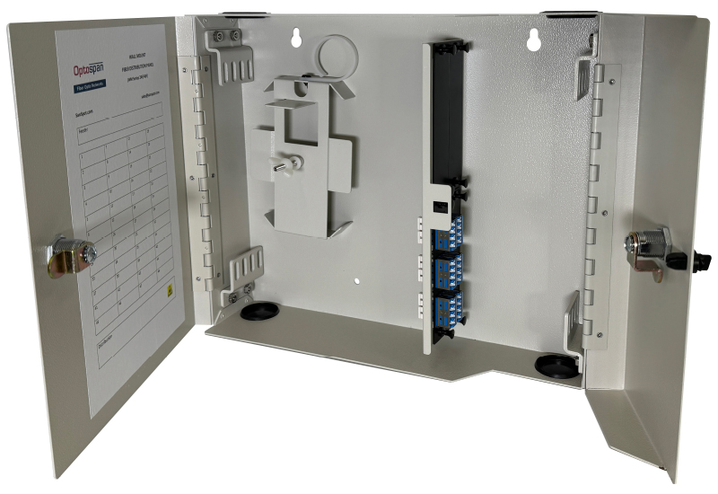 24 Fiber LC Adapter Single-mode WM-48 Wall Mount Patch Panel (WPP9-LDZLDZ-1XT)