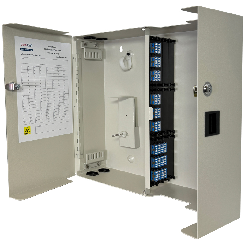 96 Fiber MTP-LC Cassette 24F Multimode WM-144 Wall Mount Distribution Panel